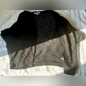 Black beach coverup.